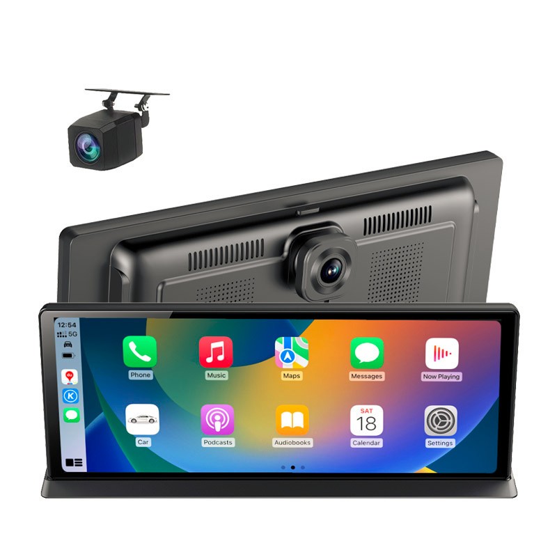 5K 11.3in Dash Cam Car DVR Camera Loop Recording For Apple Carplay Night Vision