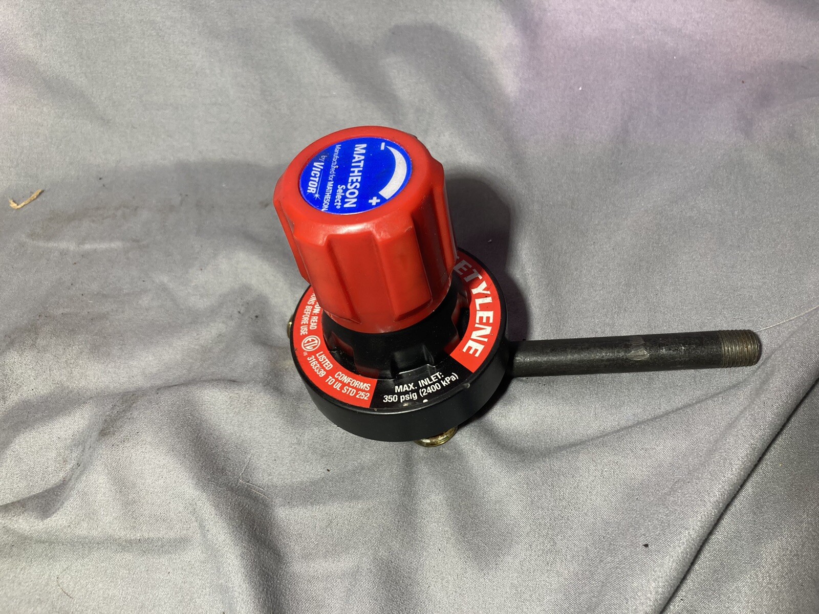 Victor G250-15-300 Medium Duty Single Stage Acetylene Regulator