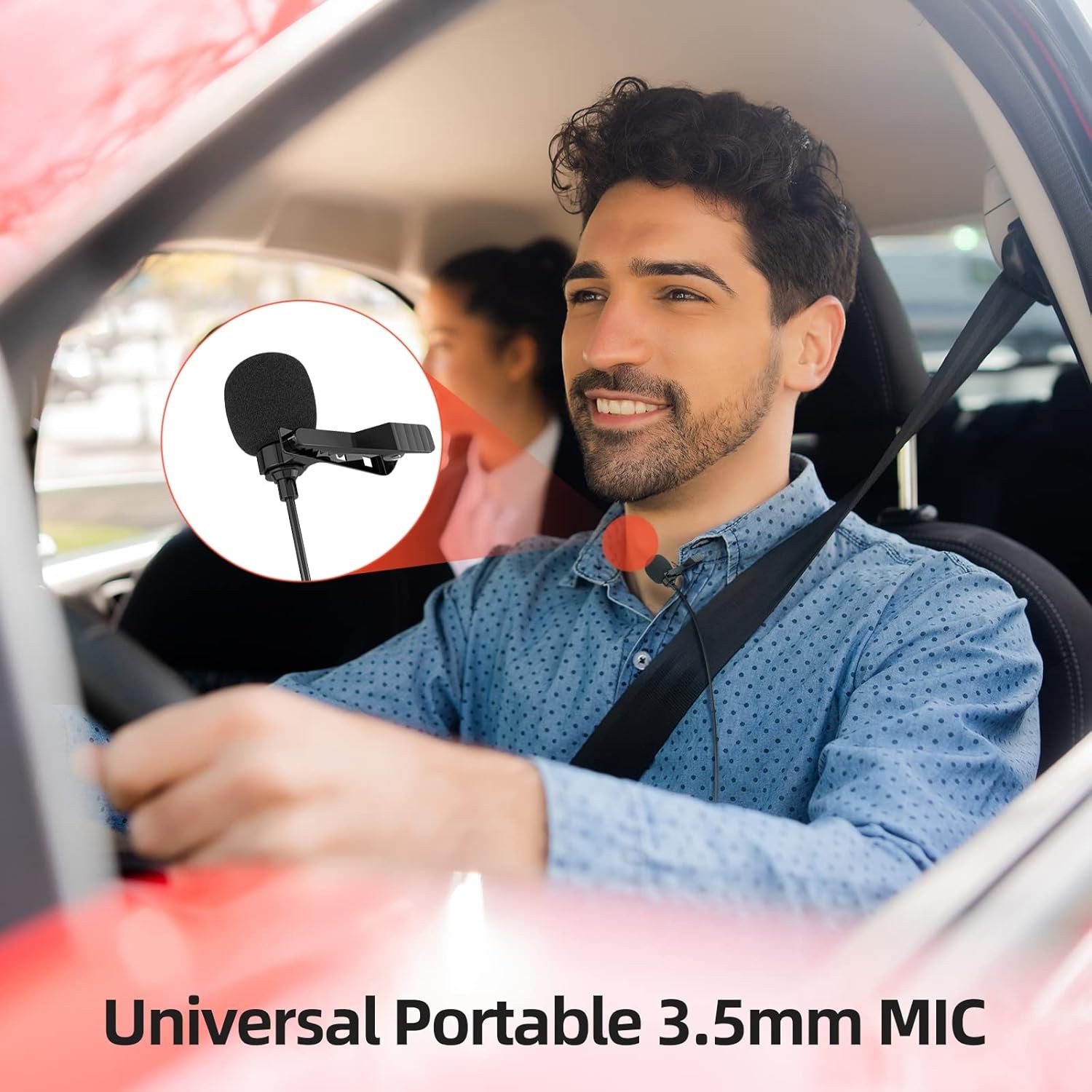 Omnidirectional Lapel Lavalier Microphone Clip-on Condenser Mini Iphone Android