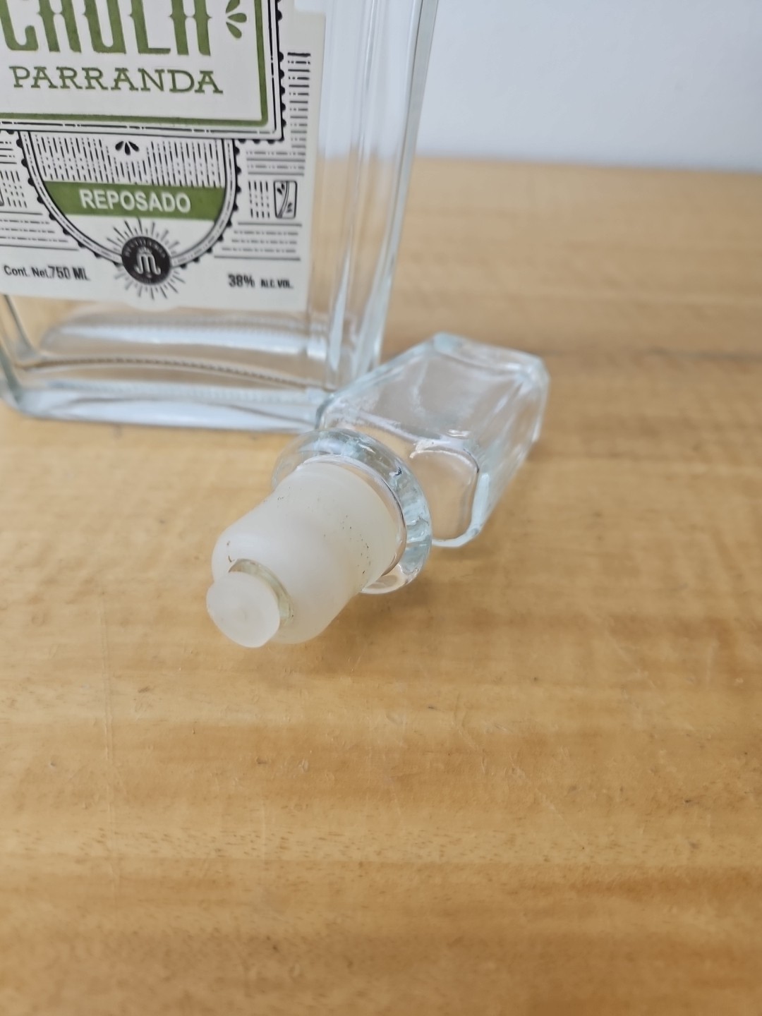 Chula Parranda Reposado Tequila Empty Bottle green label