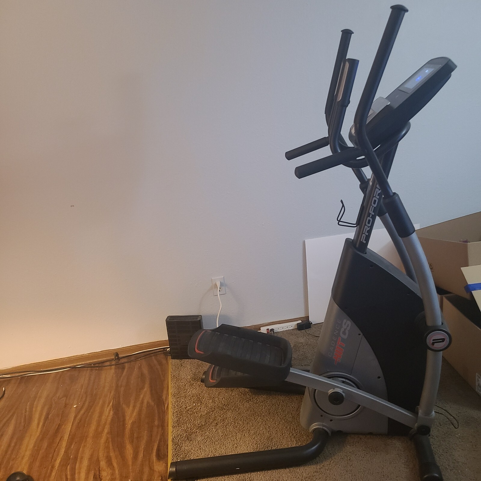 Pro form HIIT CS elliptical exercise machine gray and black