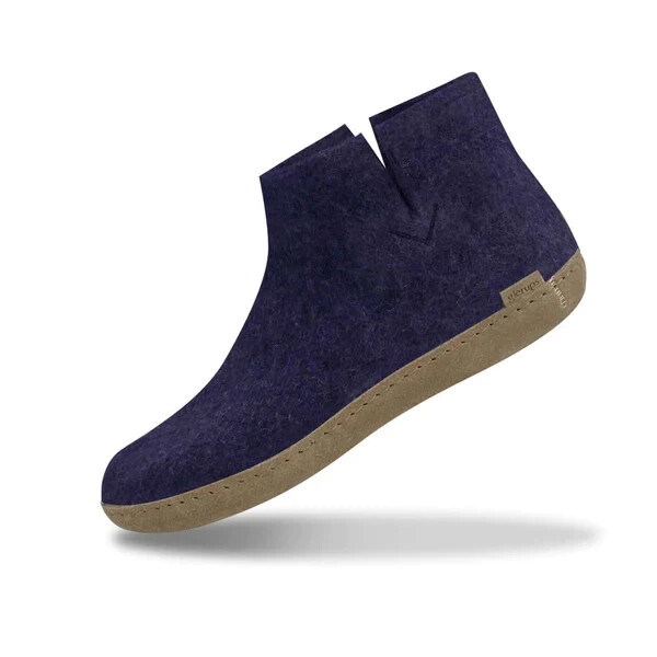 Glerups Unisex Model G Natural Wool Boot Slipper