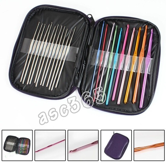 22pcs Multi-colour Hooks Needles Knit Weave Weave Craft Yarn Tools