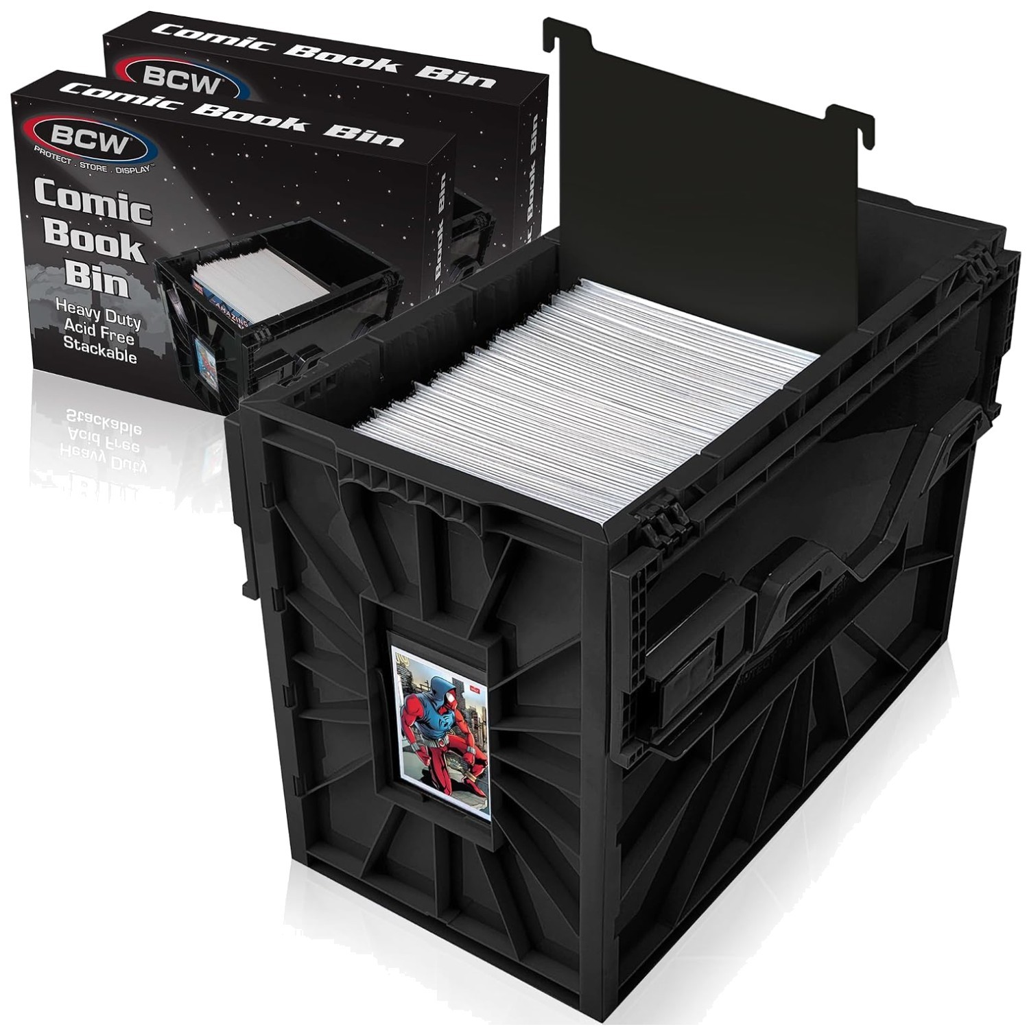 Secure Snap-Together Comic Bin 2 Pack