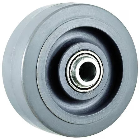 3 In. Dia, 1-1/4 In. W, Nonmarking Rubber Tread On Plastic Core Wheel, 200 Lbs.