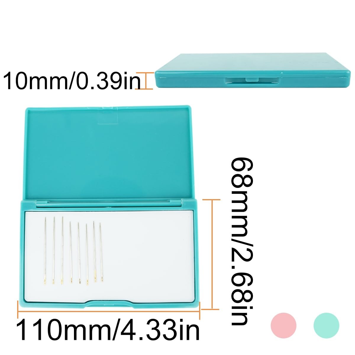 Megnetic Sewing Needle Case Knitting Pin Organizer Portable Stitching Black