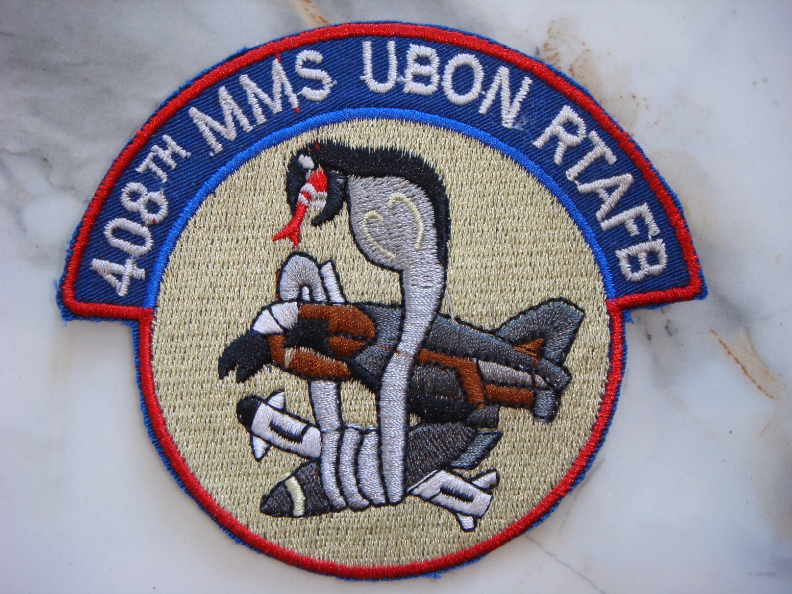 USAF 408th MUNITION MAINTENANCE SQUADRON IN THAILAND , VIETNAM WAR PATCH