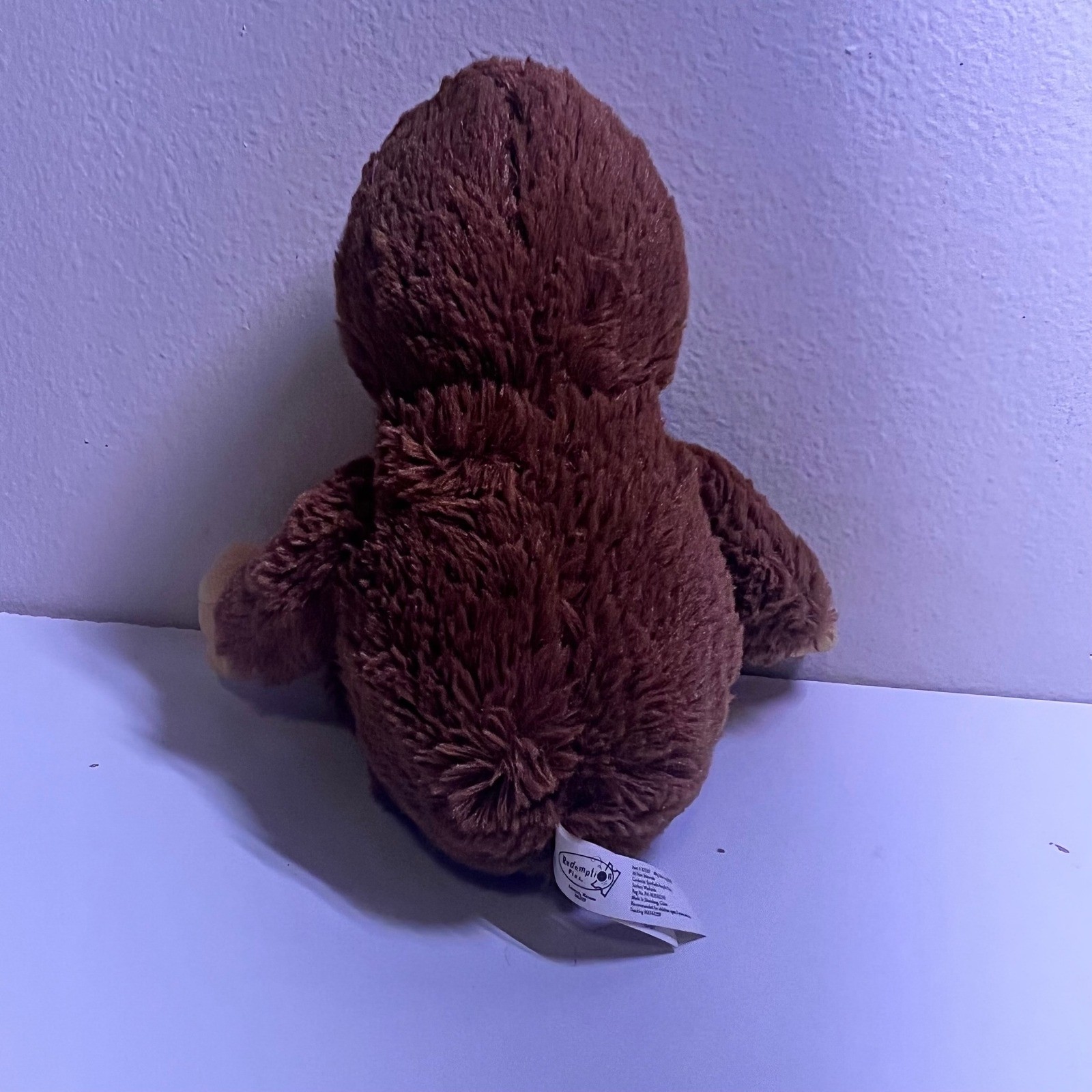 Redemption Plus Small Sloth Plush Brown Tan Three-Toed Stuffed Animal