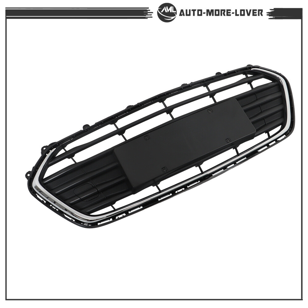For Chevrolet Trax 2017-2021 Front Upper and Lower Grille Set Black Chrome 2PCS