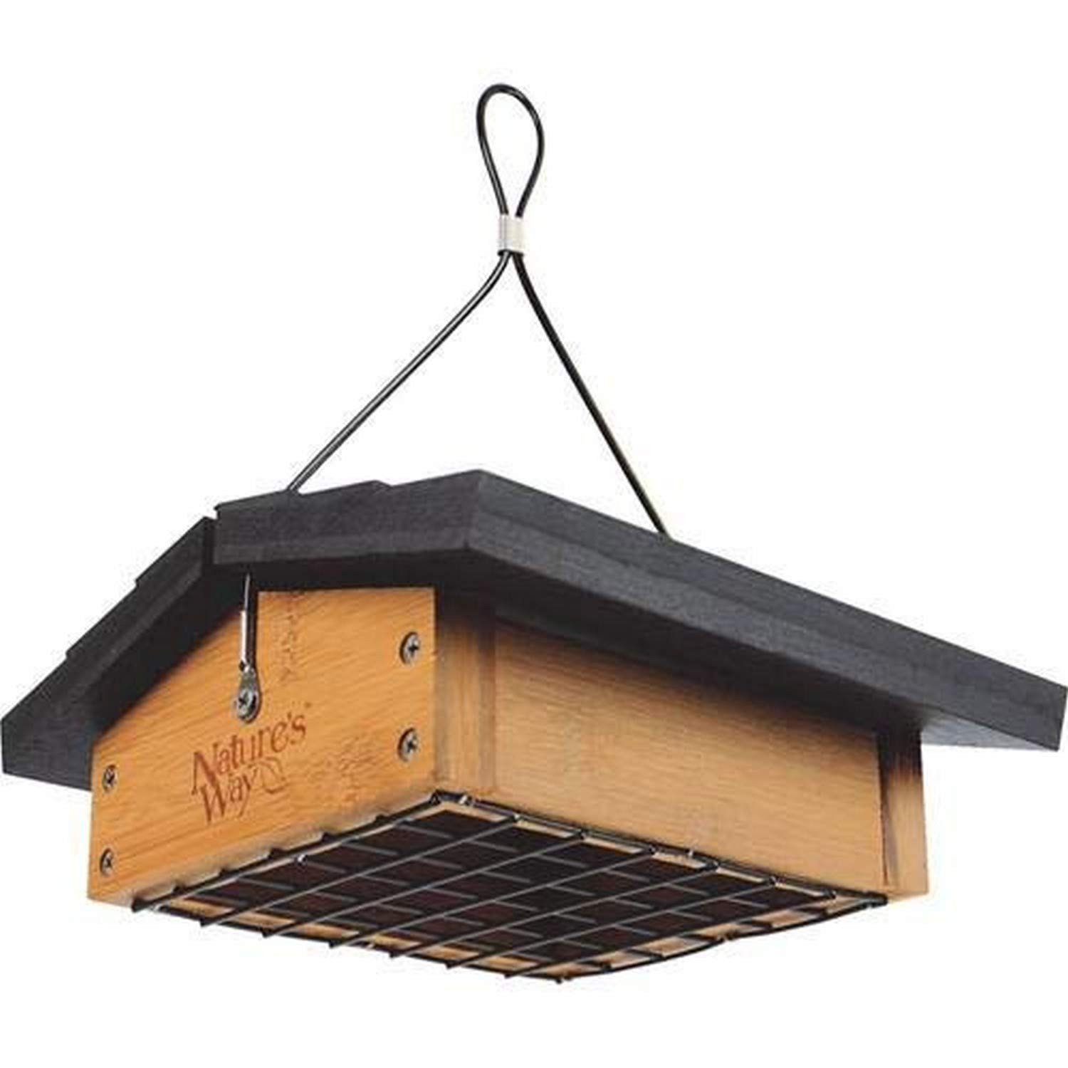 Natures Way Bird Prdts 8.5x8.5x4.5 Inch (Pack of 1), Natural Wood Tone