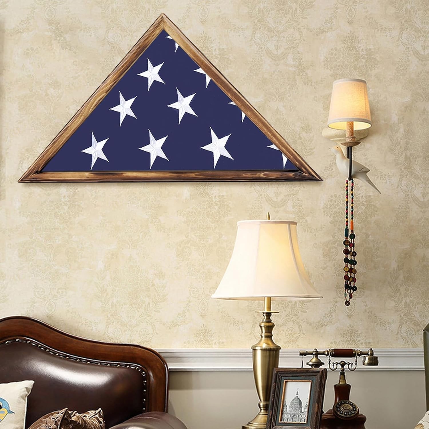 Large Flag Display 5“x9"-Vintage Carbonized, Vintage Carbonized