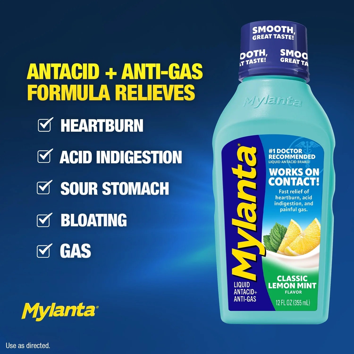 Mylanta Liquid Maximum Strength Classic 12 Oz