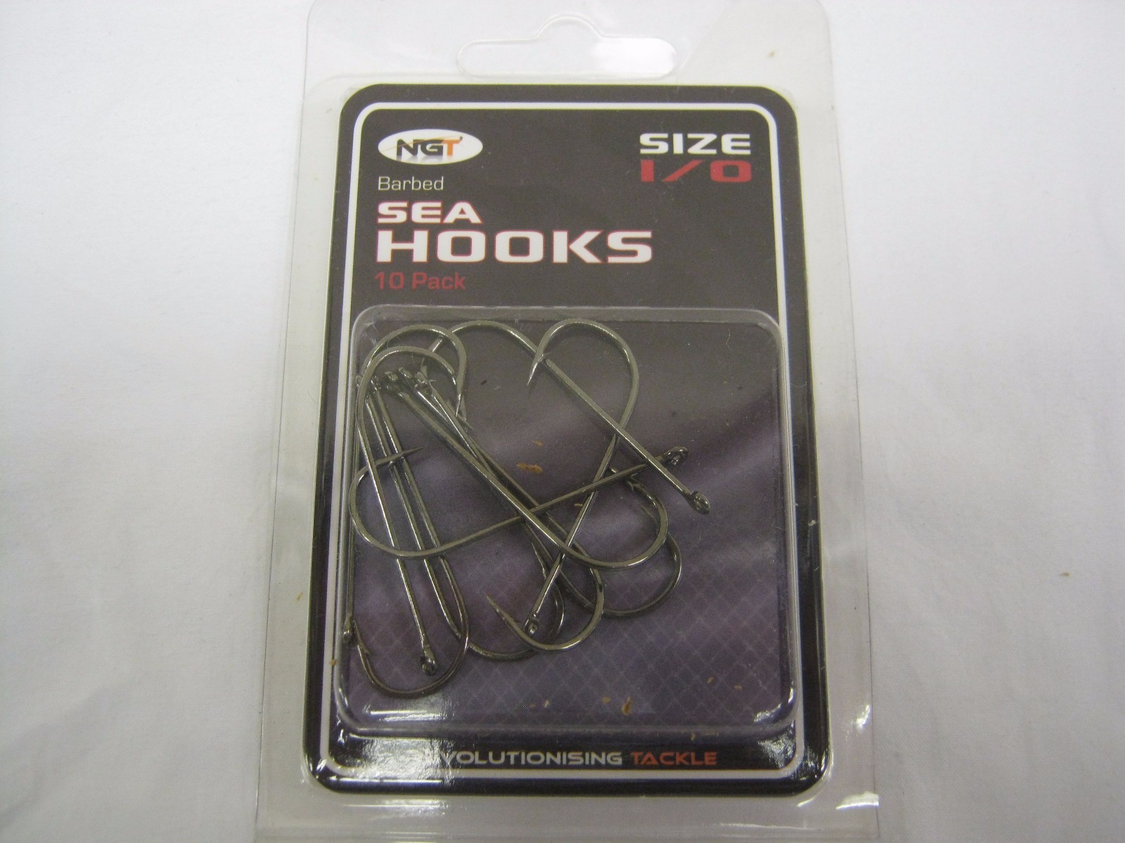 NGT Barbed Sea Fishing Hooks 10pk Size 1