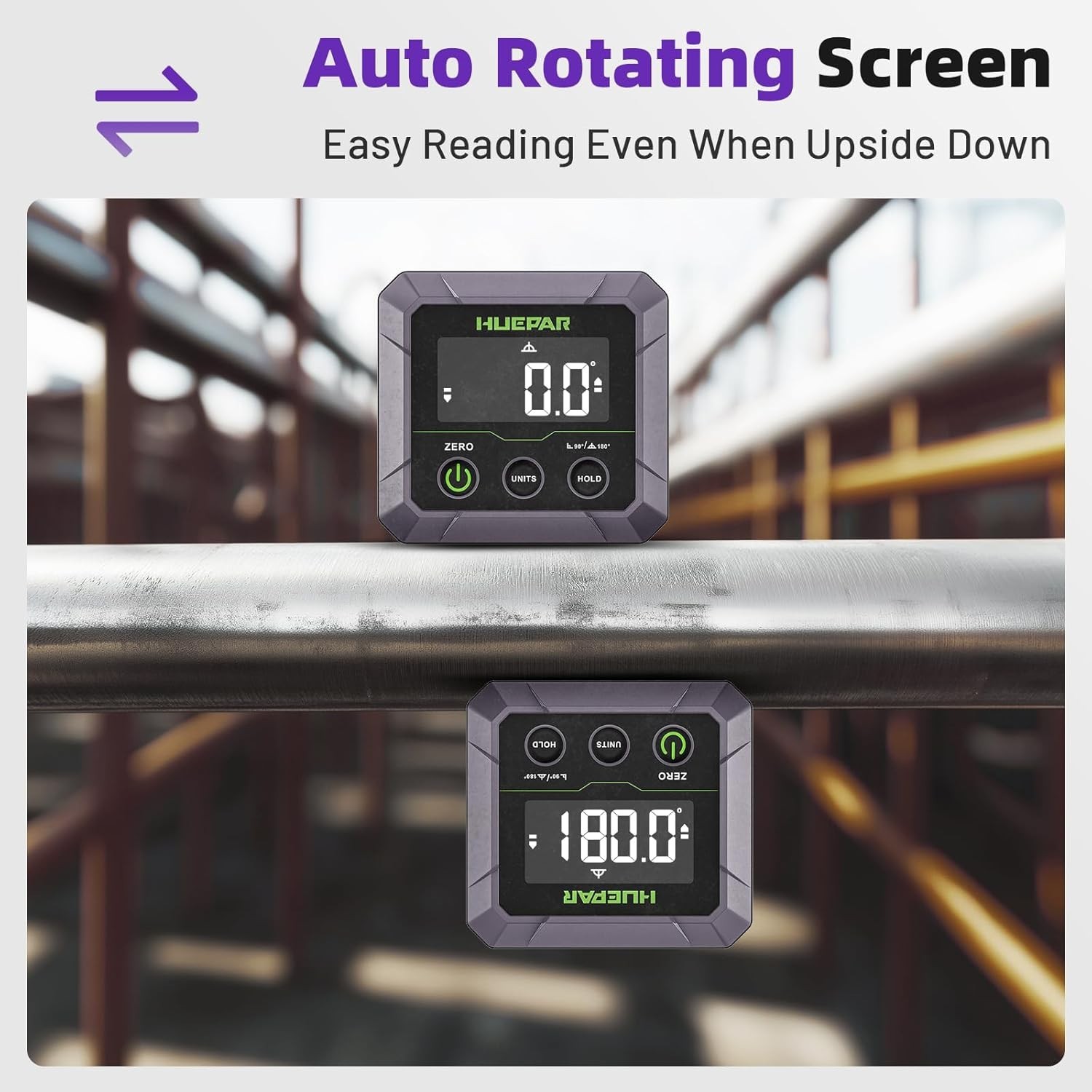 Versatile Digital Angle Gauge - Magnetic Base & ±0.1° Accuracy for All Projects
