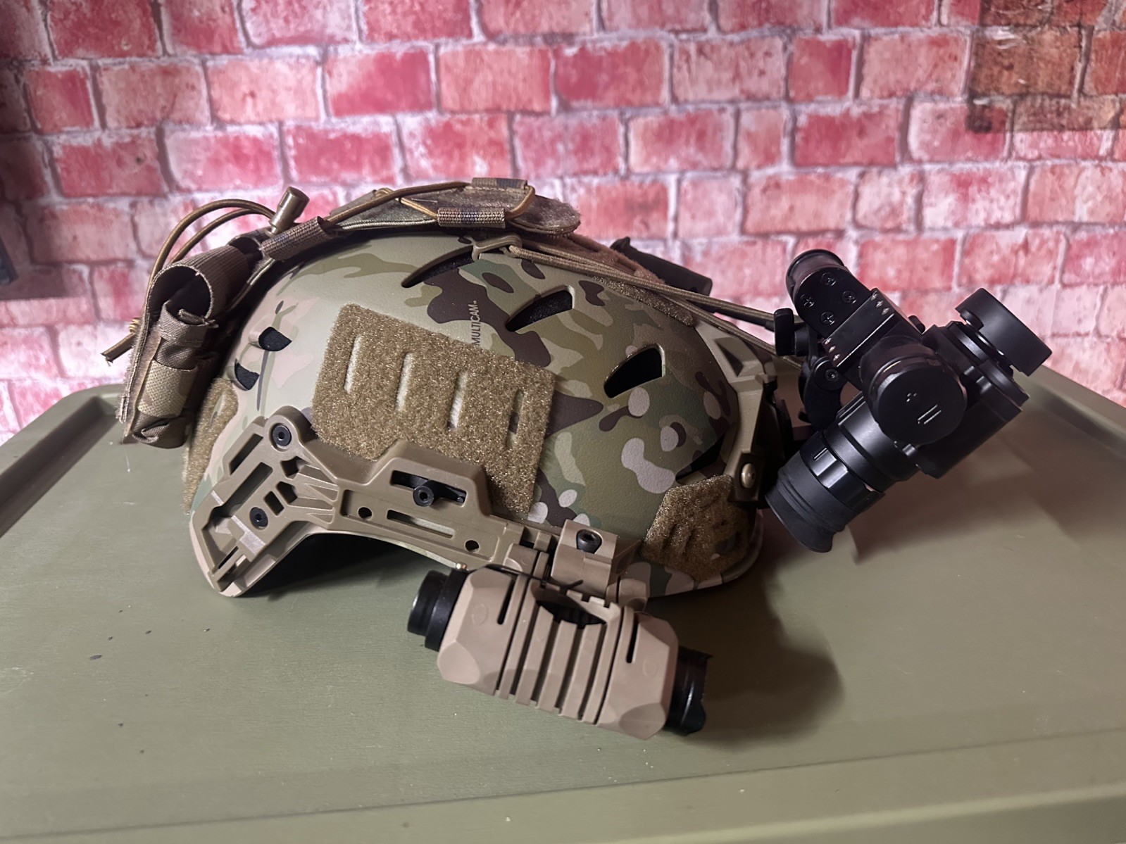 Airsoft Combat Bump Helmet With Ir Nvg And More