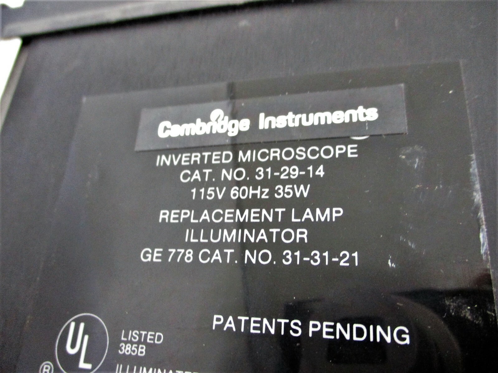 Cambridge Instruments (Bausch & Lomb) 31-29-14 Inverted Microscope