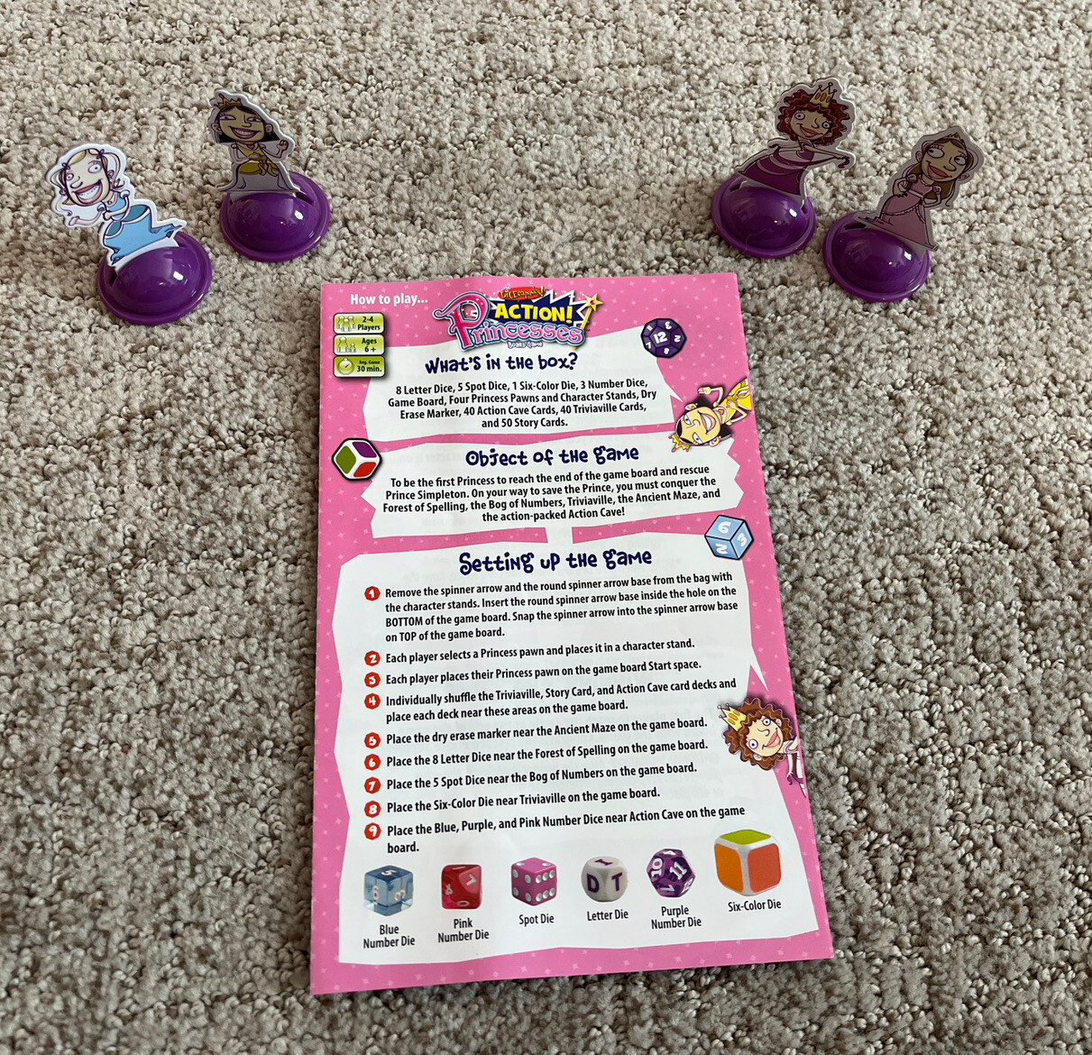 Dicecapades Princesses Game