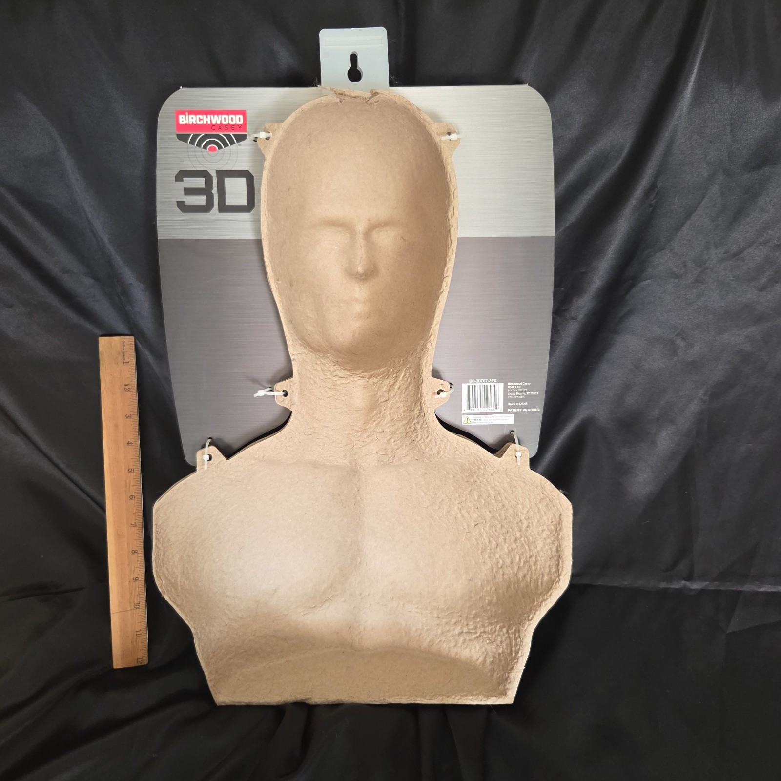 Birchwood Casey 3D Silhouette Targets 3 Pack Face Torso Lightweight Recycled