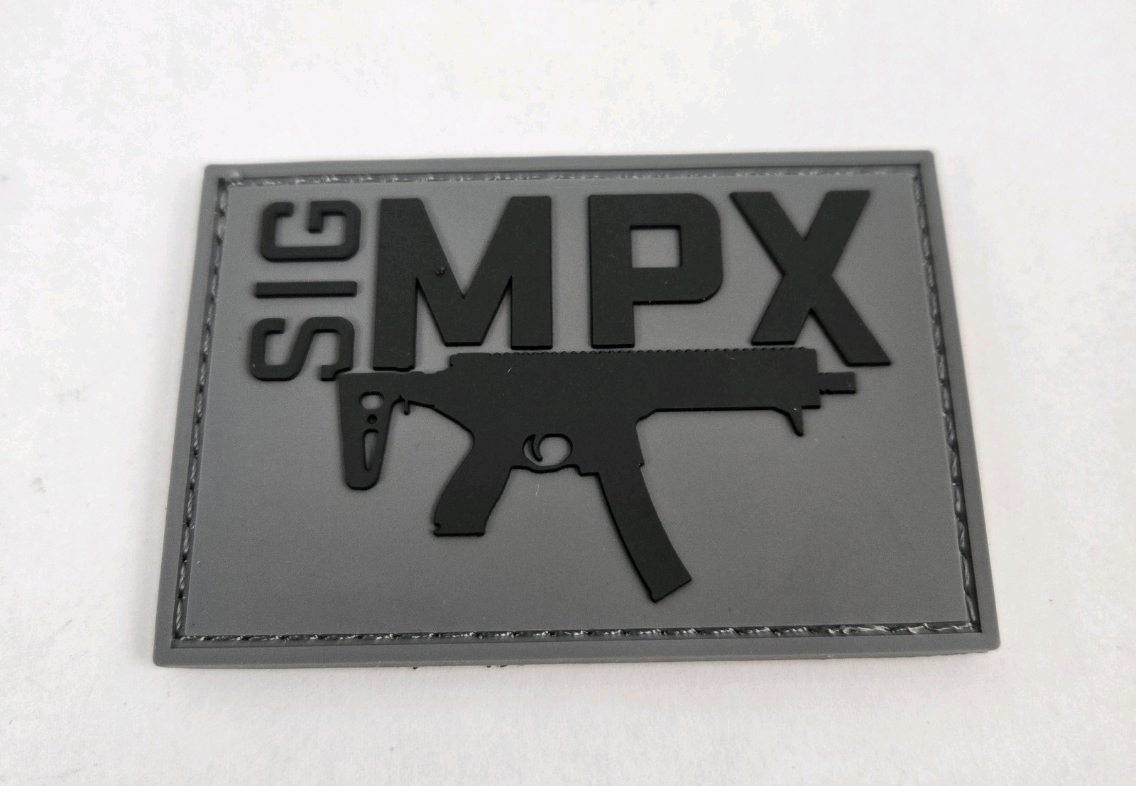 New Sig Sauer MPX Morale Patch 3"x2" PVC Hook & Loop Pistol Tactical