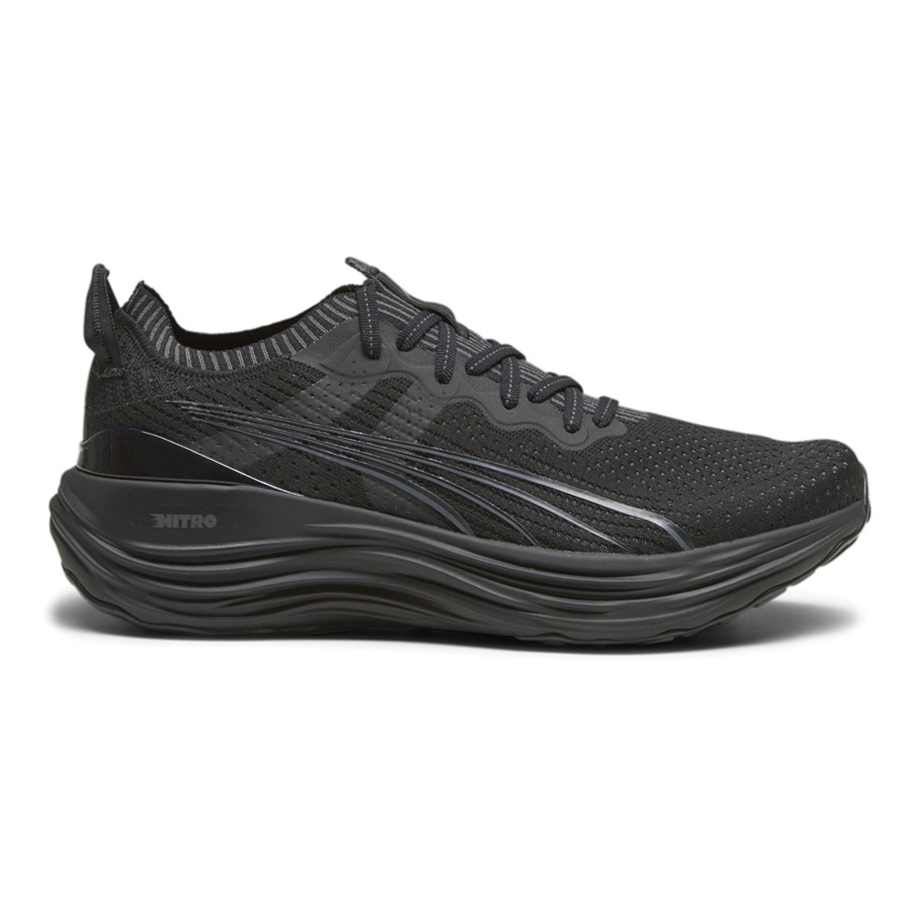 PUMA Foreverrun Nitro Knit Running  Mens Black Sneakers Athletic Shoes 37913901