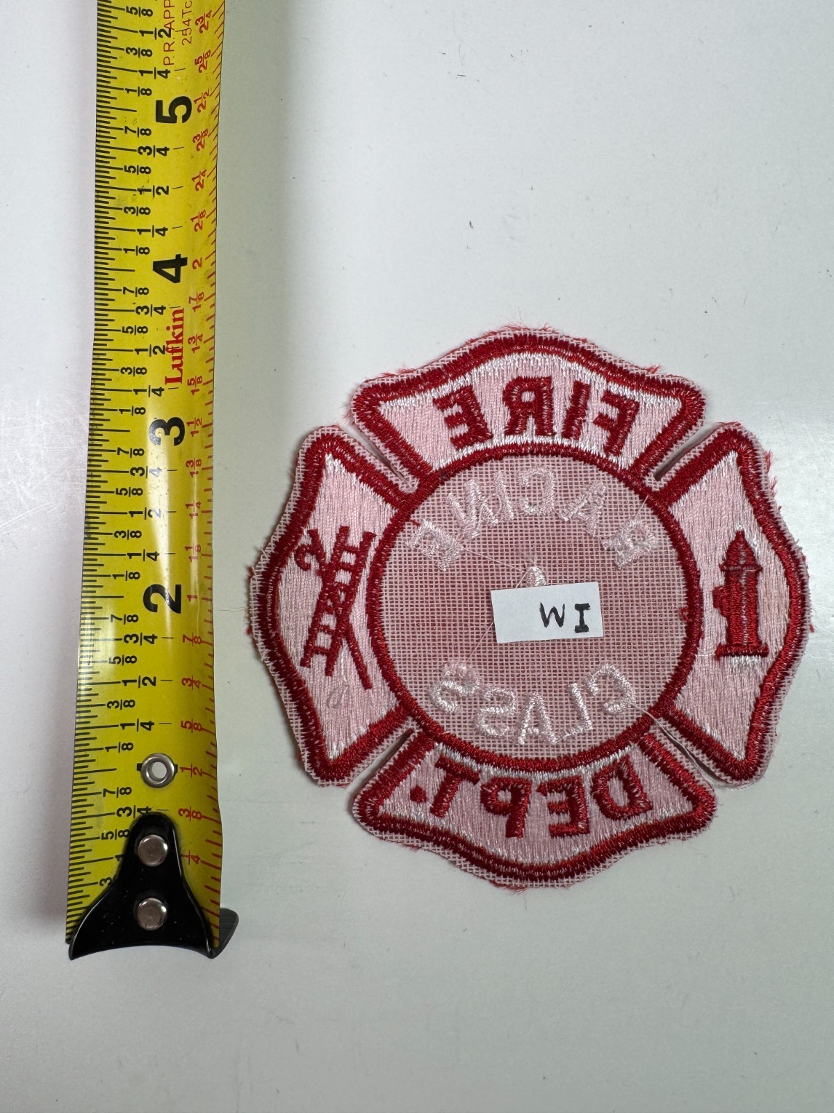Racine Fire Class 1 Wisconsin WI Patch A10
