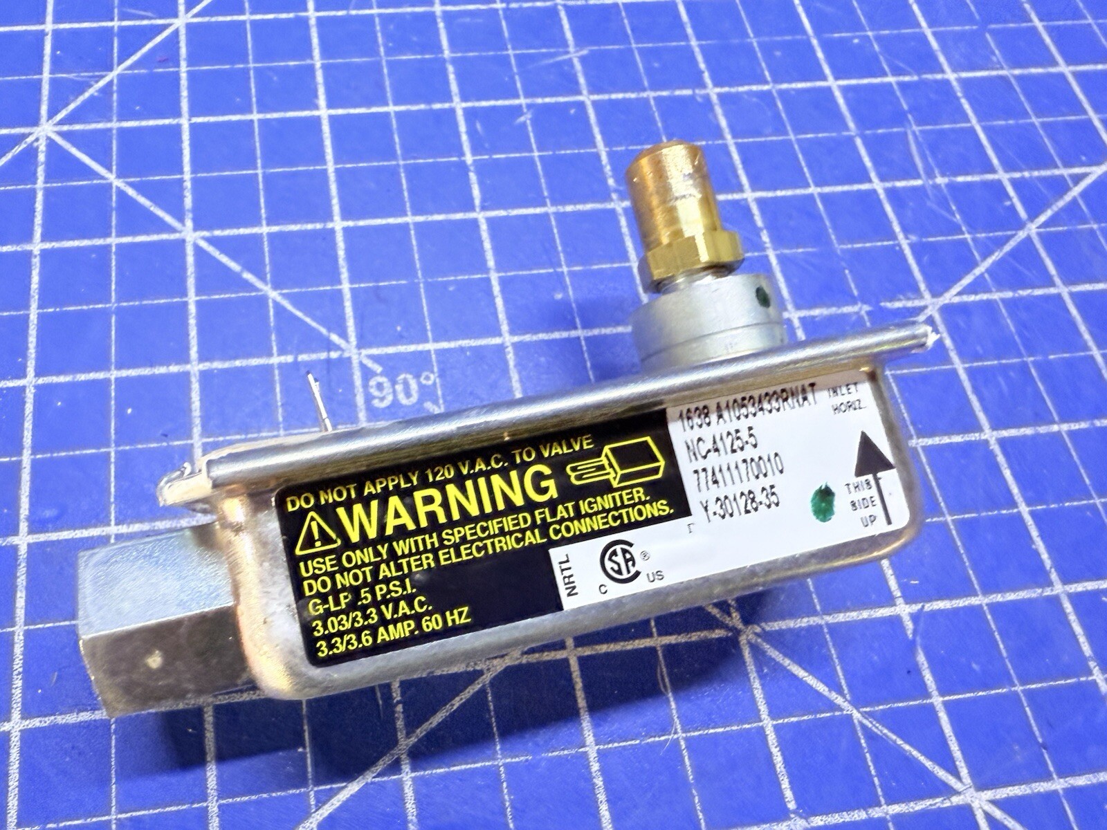 Frigidaire Range Oven Safety Valve P#3201101 3203459 316066400
