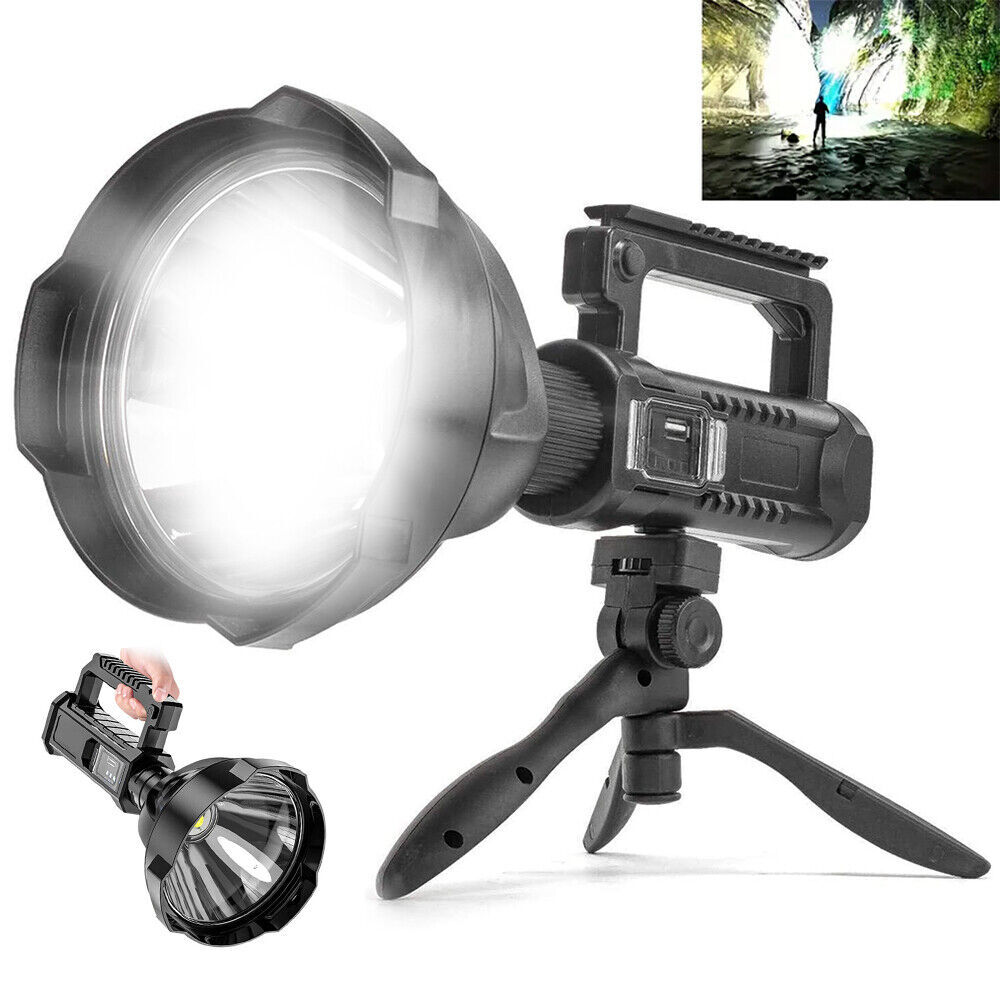 Rechargeable Spotlight 9000000 Lumens Handheld Hunting Flashlight Led Spot light