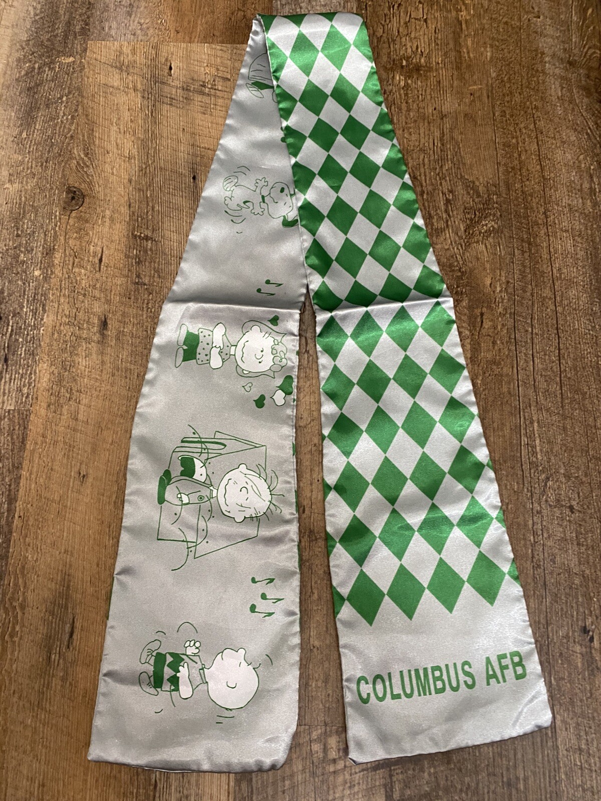 USAF Peanuts Snoopy Rakkel RAMA World Pilot Scarf Columbus AFB