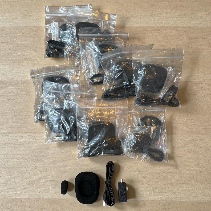 *Lot of 10* BlueParrott B350-XT Replacement Ear Cushion Car Charger Adapter/Cord