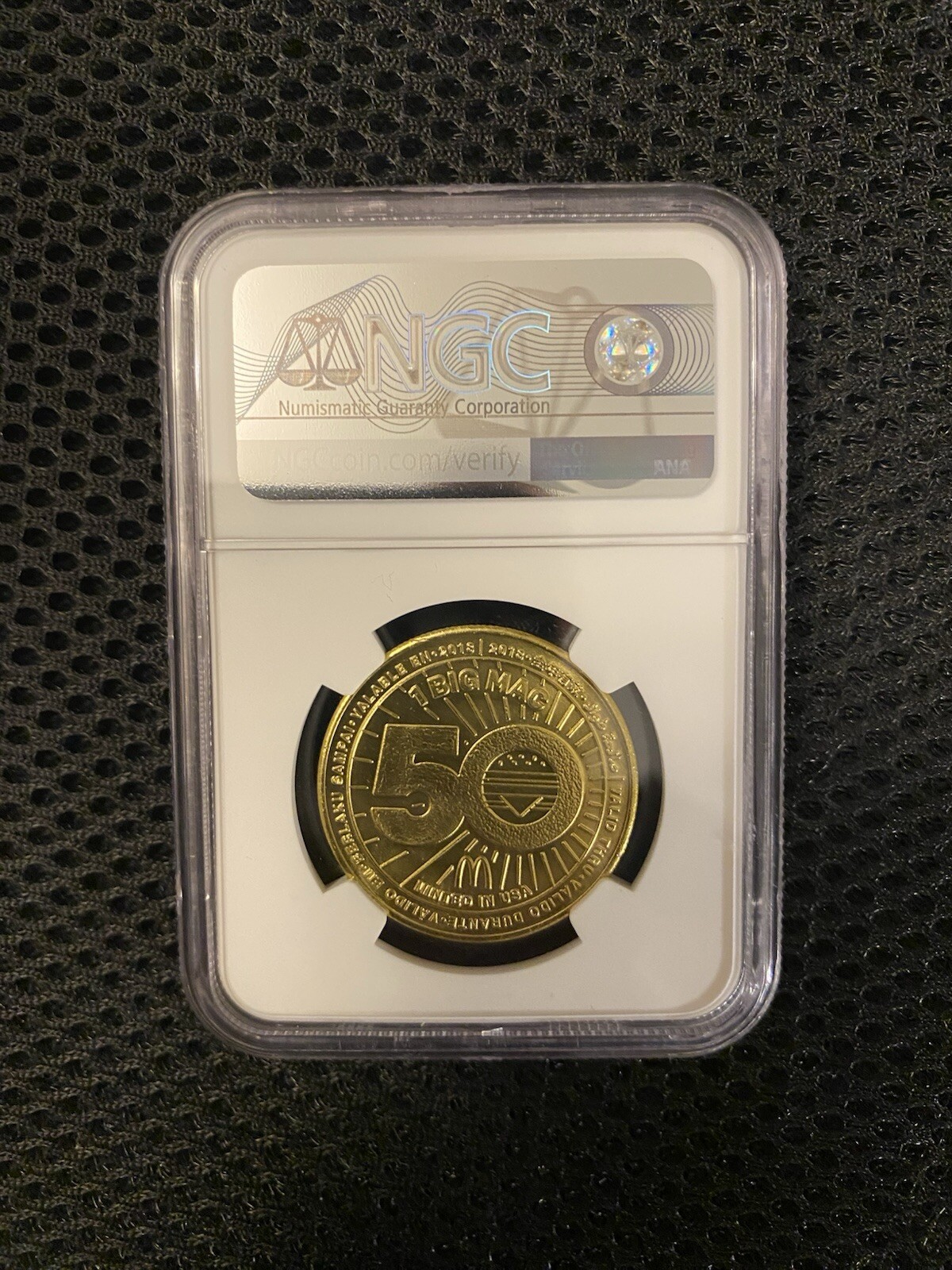 NGC MS 67. 2018 McDonalds 10s Communication Evolution MacCoin Mac Coin