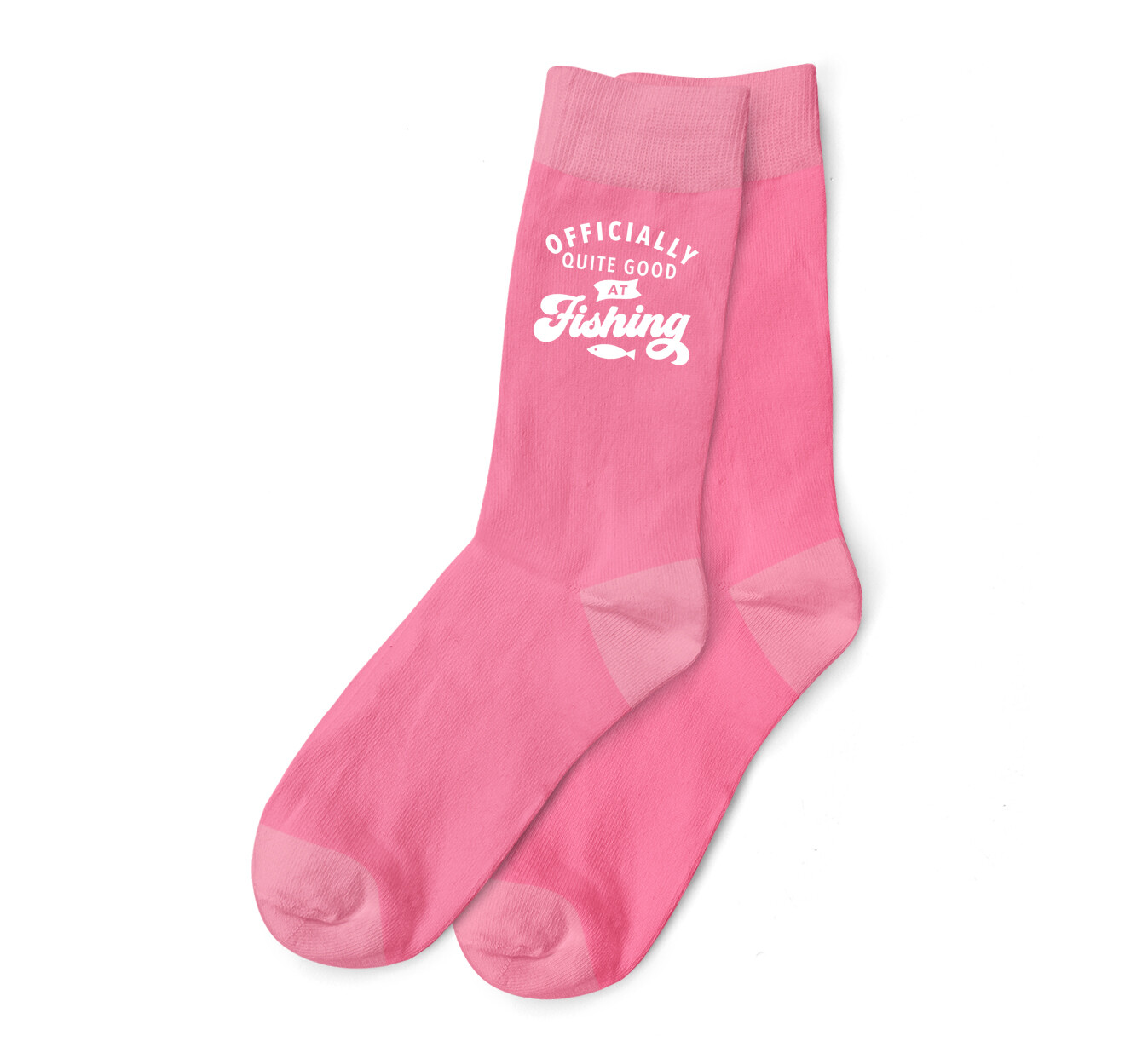Fishing Socks Gift Pink for Women Mum Funny Items Angling Gear Accessories