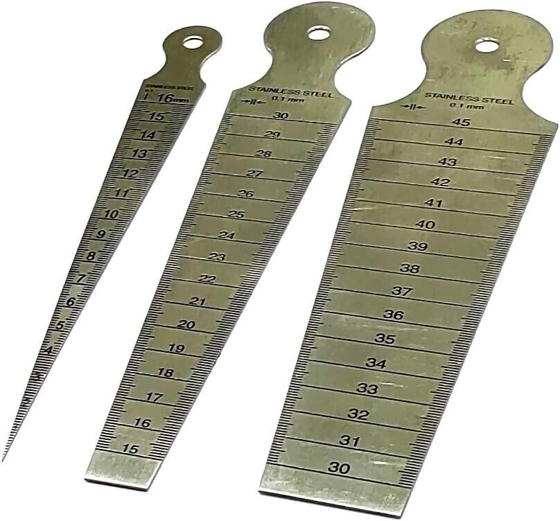 Assorts Set of 3 Bore Gauge Imperial & Metric Standards Range 1/16" to 1-3/4"