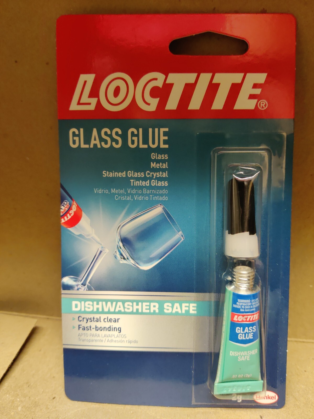 Loctite Glass Glue 2-Gram Tube (233841) Glass Glue Gel Water & Heat Resistant US