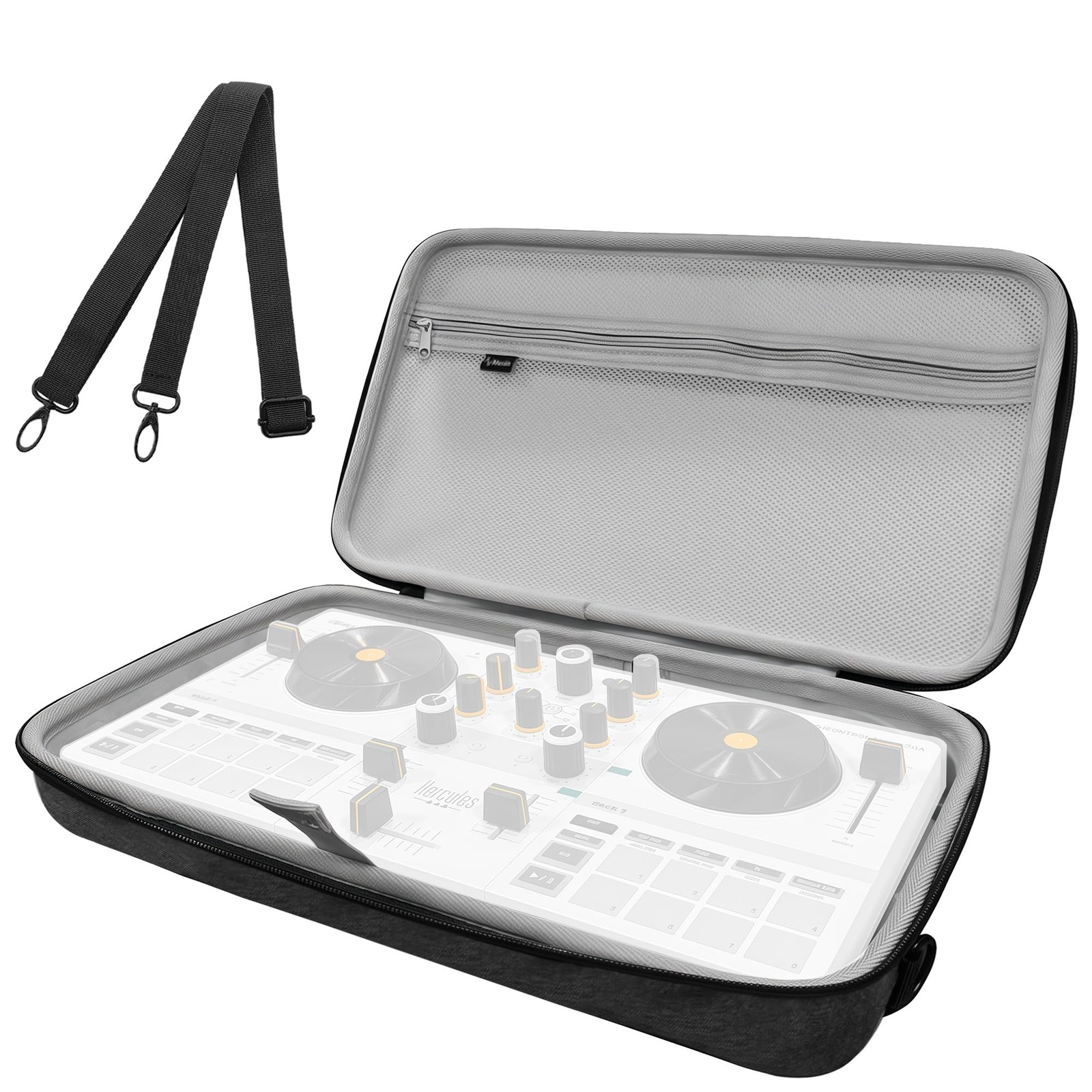 Musiin DJ Controller Case Compatible with Hercules 14.37 inches, Gray
