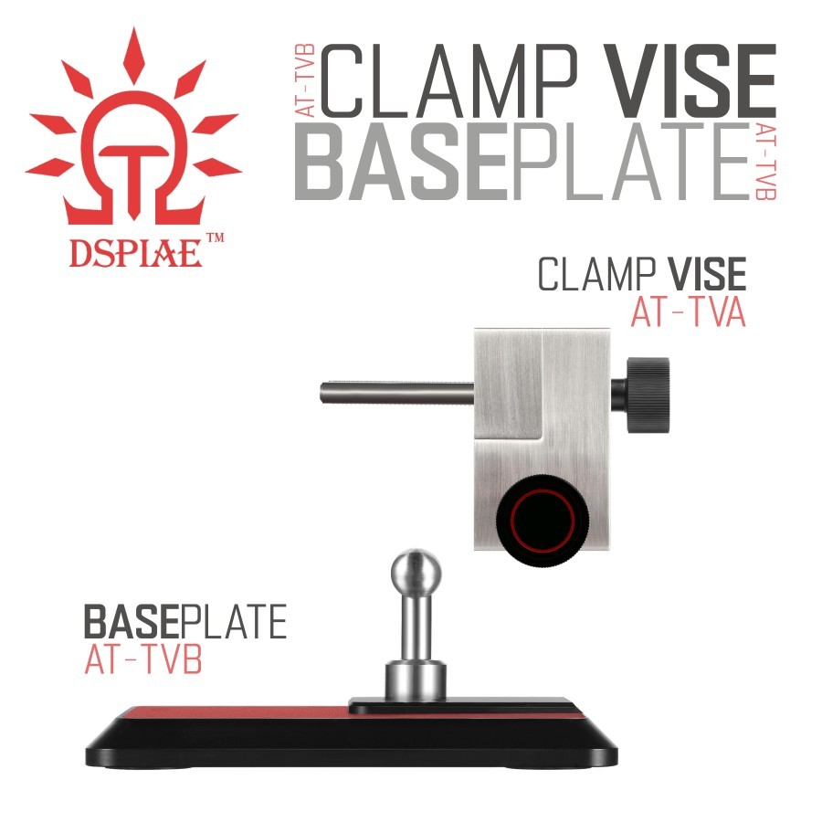 DSPIAE: Precision Stainless Steel Clamp Vise | Baseplate - AT-TVA or AT-TVB