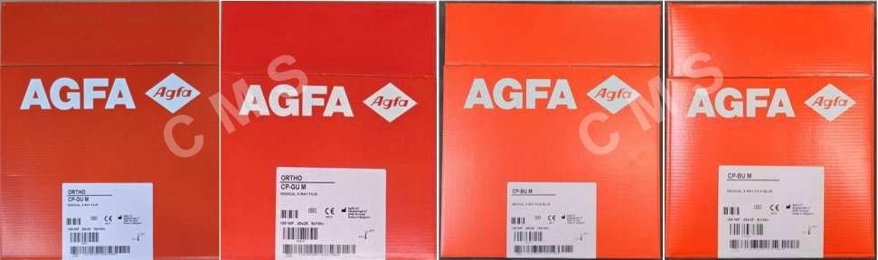 AGFA X-Ray Film Green Or Blue 8"x10" Or 10"x12" Medical Podiatry Xray 100/BX