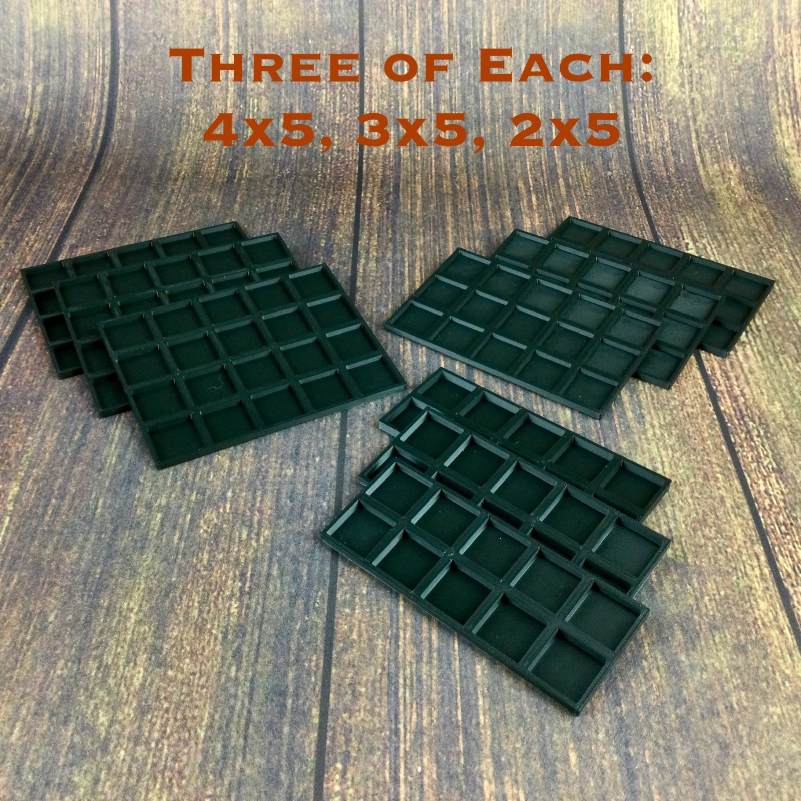Warhammer The Old World MOVEMENT TRAY CONVERTER 20 to 25mm Adapter FDM LOT x 9