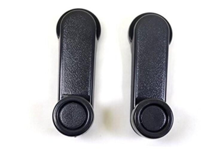 NI-1091G-P - Inside Interior Inner Window Crank Handle, Gray - Left/Right Pair