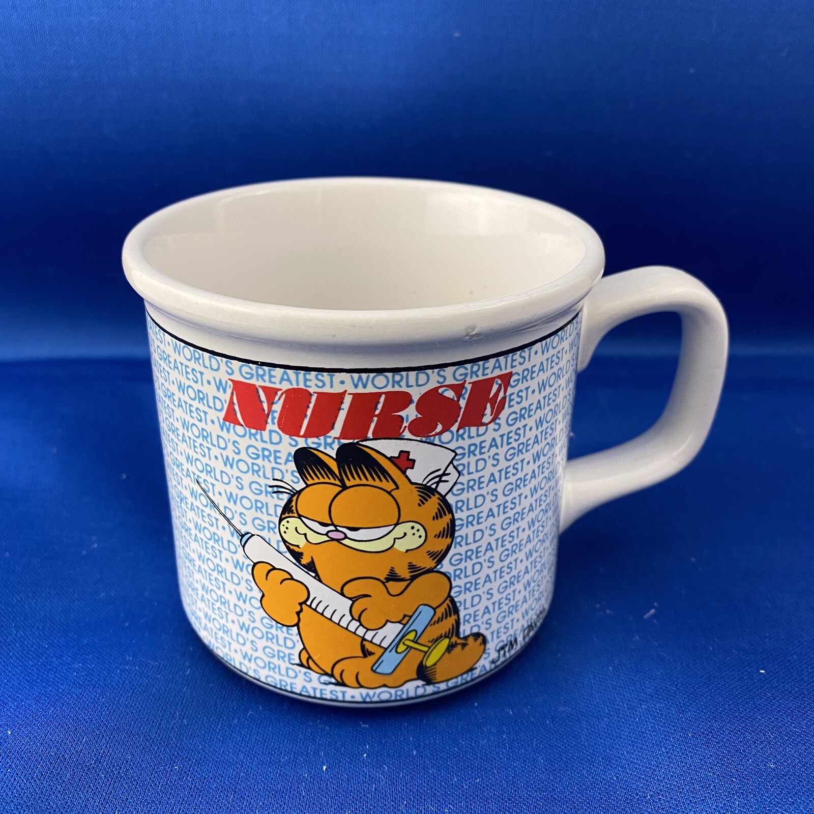Enesco 1978 Garfield Jim Davis "Worlds Greatest Nurse" coffee mug
