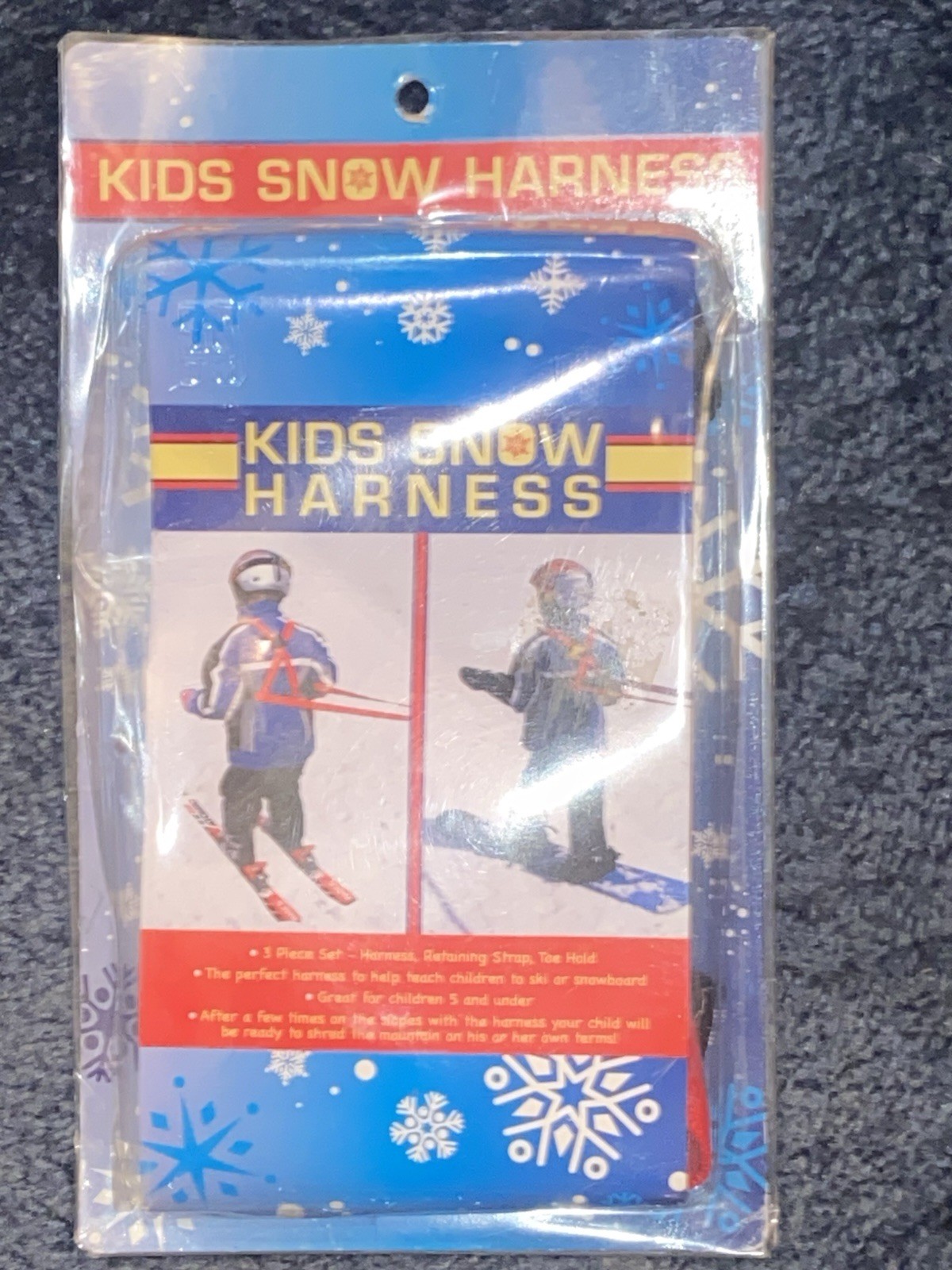 Kids Snow Harness Ski Trainer with Leash & Toe Strap-NEW!