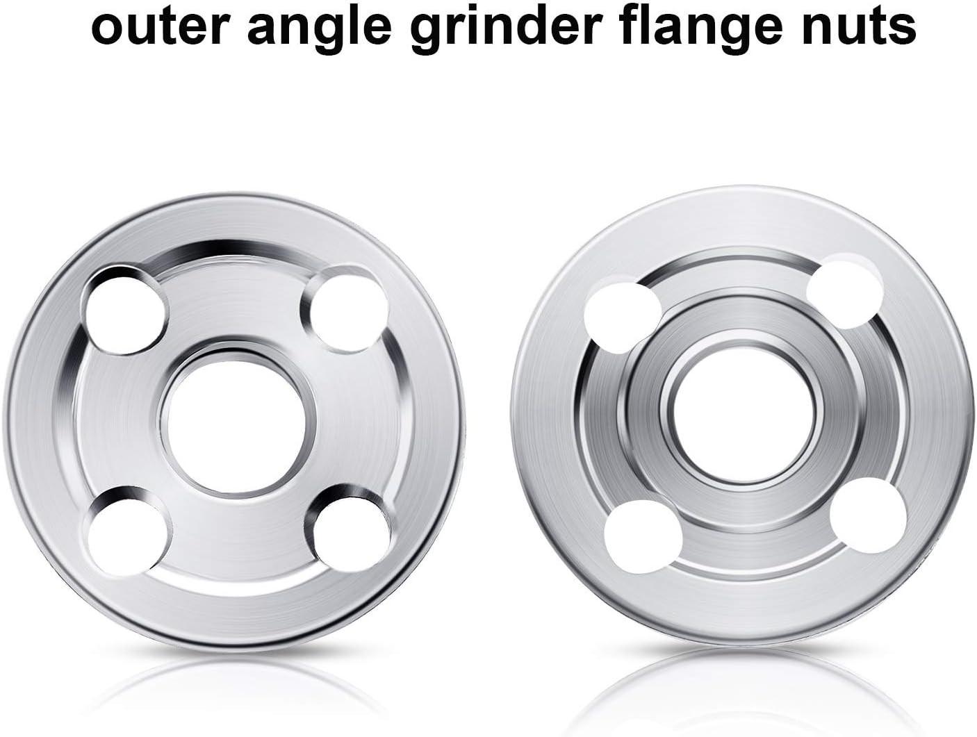 10 Pcs 10Mm Angle Grinder Flange Nuts and Angle Grinder Wrench Spanner Set Flang