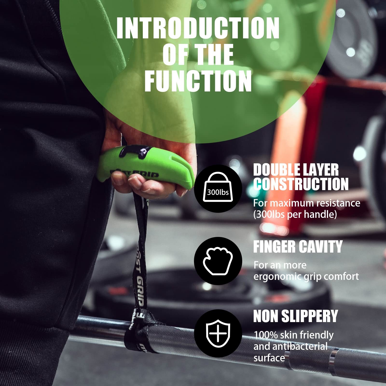 MOST GRIP Neutral Grip Pull Up Handles for Home Gym Workout, Ergonomic Pull U...