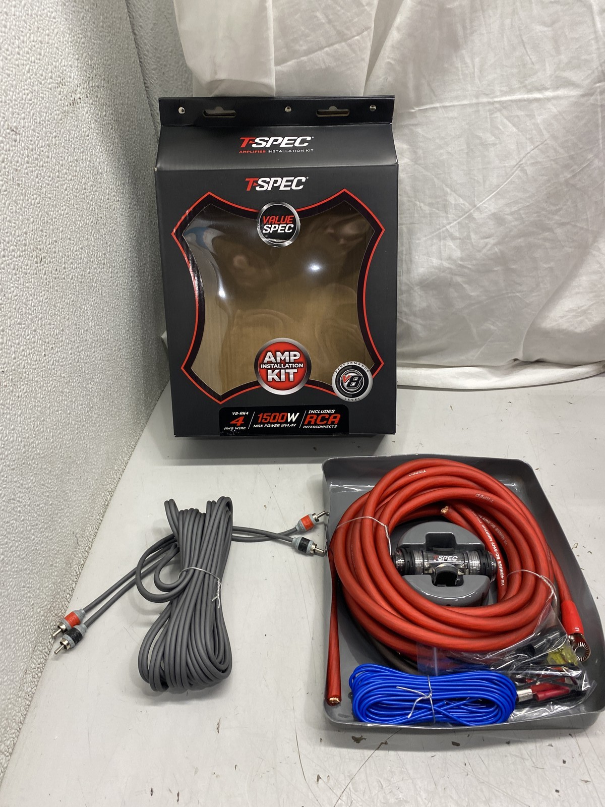 T-Spec V8-AK4 V8 4 AWG Amp Kit