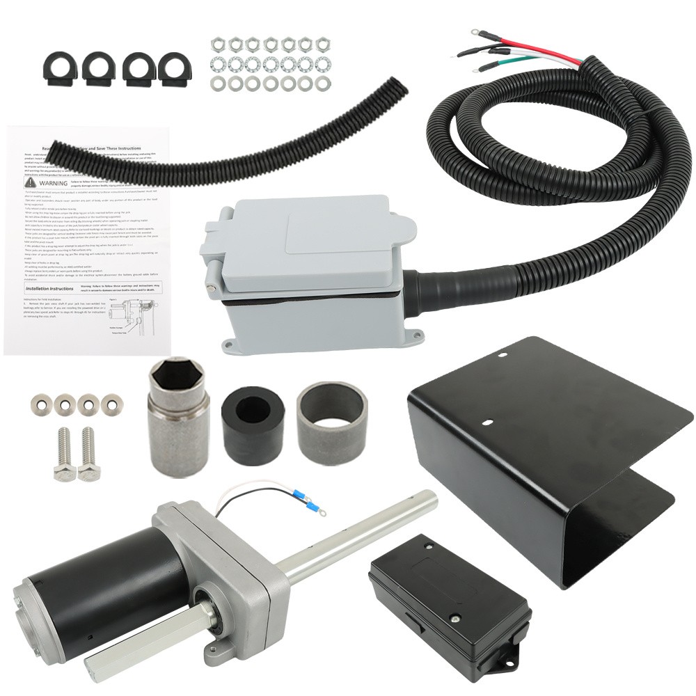 Labwork 12000 Lbs Landing Gear Electric Powered Trailer Jack Kit 1824200100