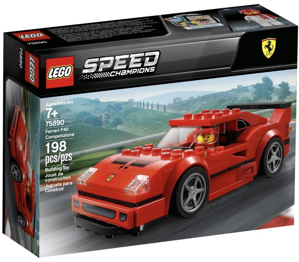 Lego 75890 Speed Champions: Ferrari F40 Competizione - New Sealed Retired