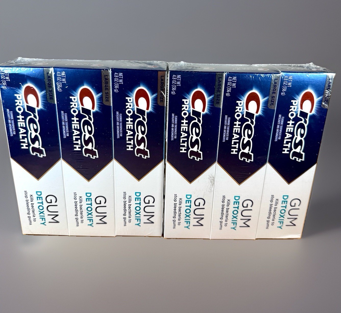 Crest Pro-Health Gum Detoxify Deep Clean Toothpaste 4.8 oz Pack of 6 Exp 10/2028