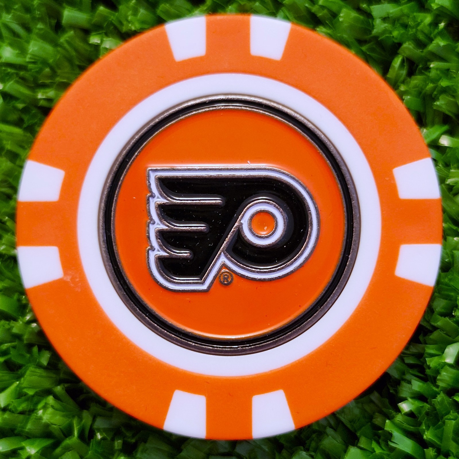 NHL Philadelphia Flyers Golf Ball Marker Magnetic Poker Chip New
