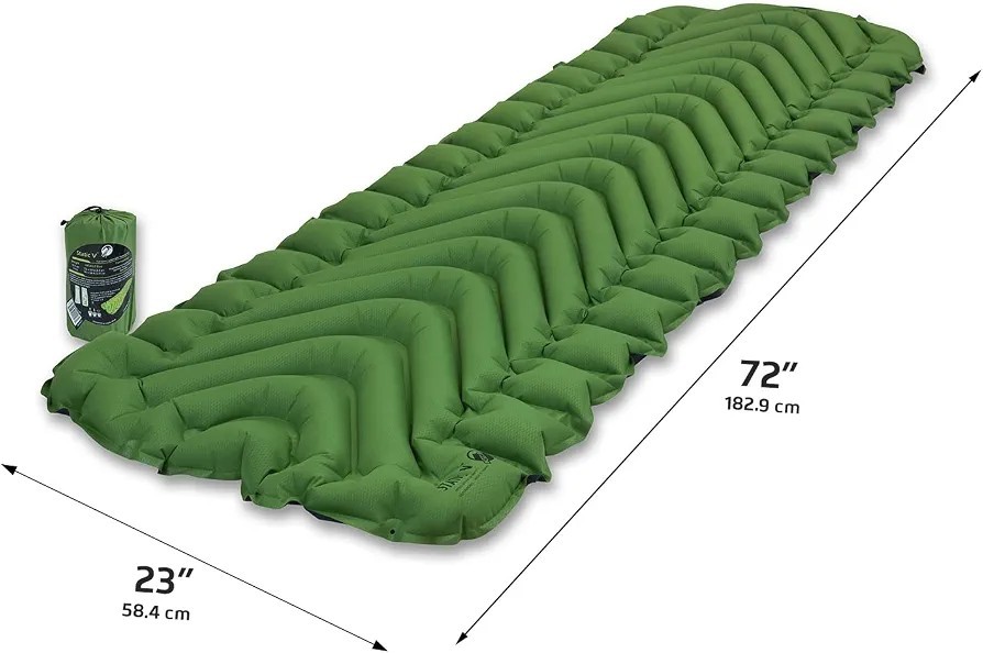 Klymit Static V Sleep Sleeping Pad Lightweight Camping Backpacking Green