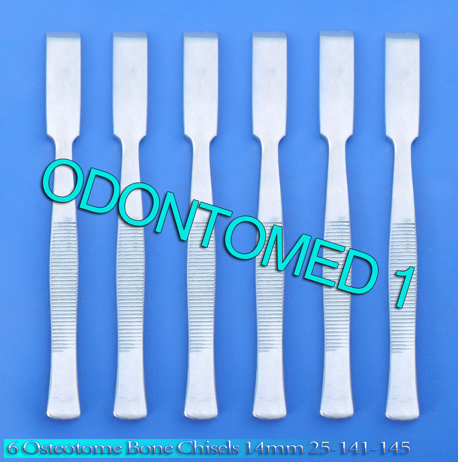 6 Osteotome Bone Chisels 14mm Surgical Orthopedic Instruments 25-141-145