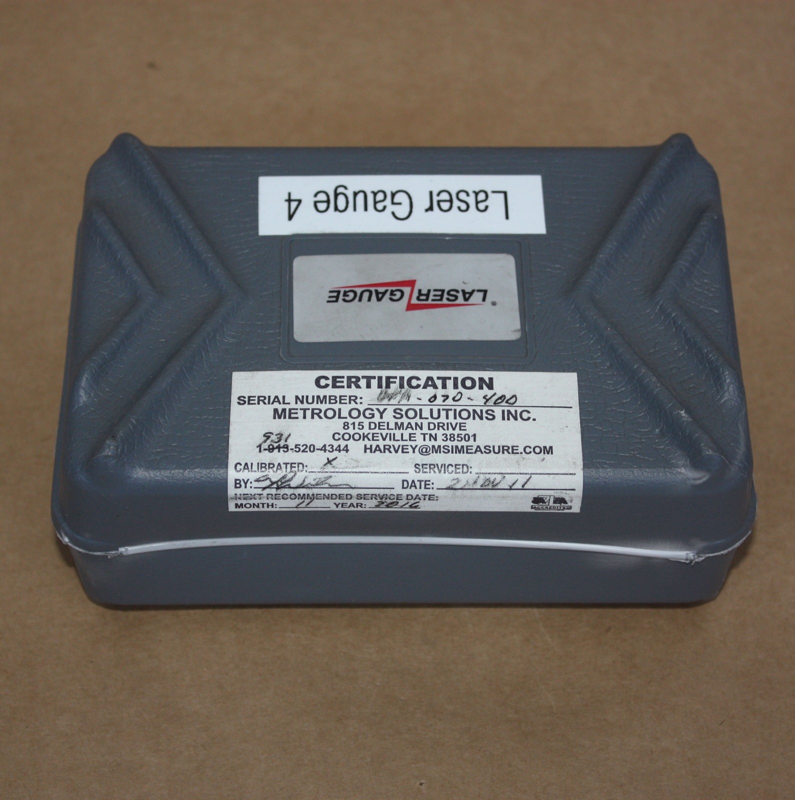 Origin Technologies Laser Gauge Gap Flush Calibration Block GFA-070-400 6mm 3mm